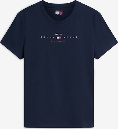 Marškinėliai iš Tommy Jeans, spalva – tamsiai mėlyna / vyšninė spalva / balta, Prekių apžvalga