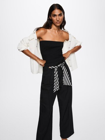 Wide leg Pantaloni cutați 'Felipa 3' de la MANGO pe negru