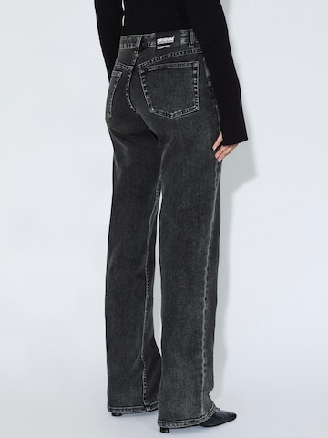 Dr. Denim Regular Jeans 'Addy Mid Straight' in Zwart