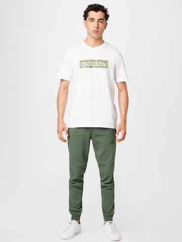 ADIDAS SPORTSWEAR Performance Shirt 'Sketch Linear Graphic' in White: front