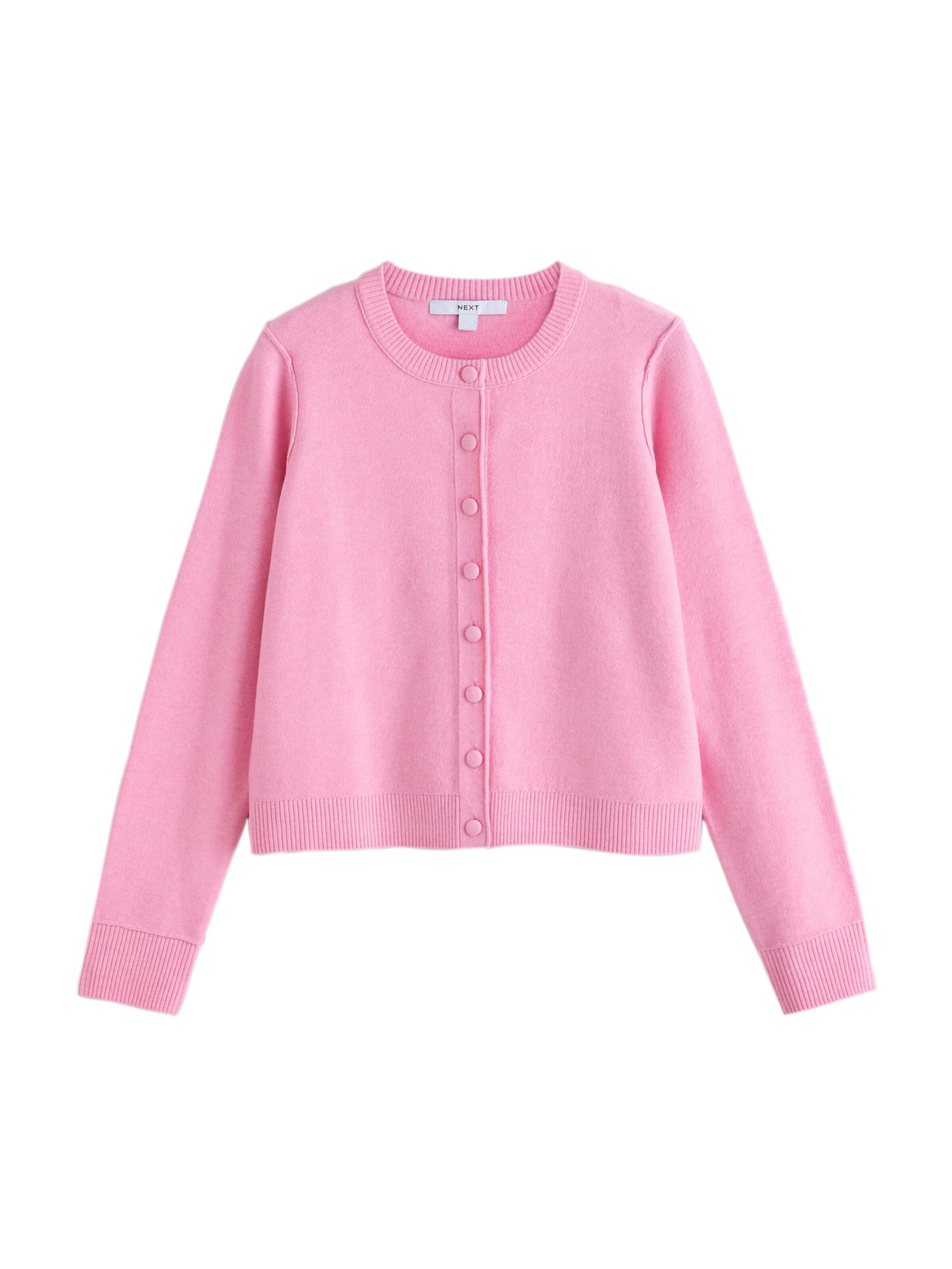 Next Strickjacke in Pink: Vorderseite
