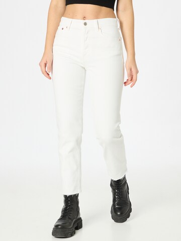 GAP Normalny krój Spodnie w kolorze biały: przód