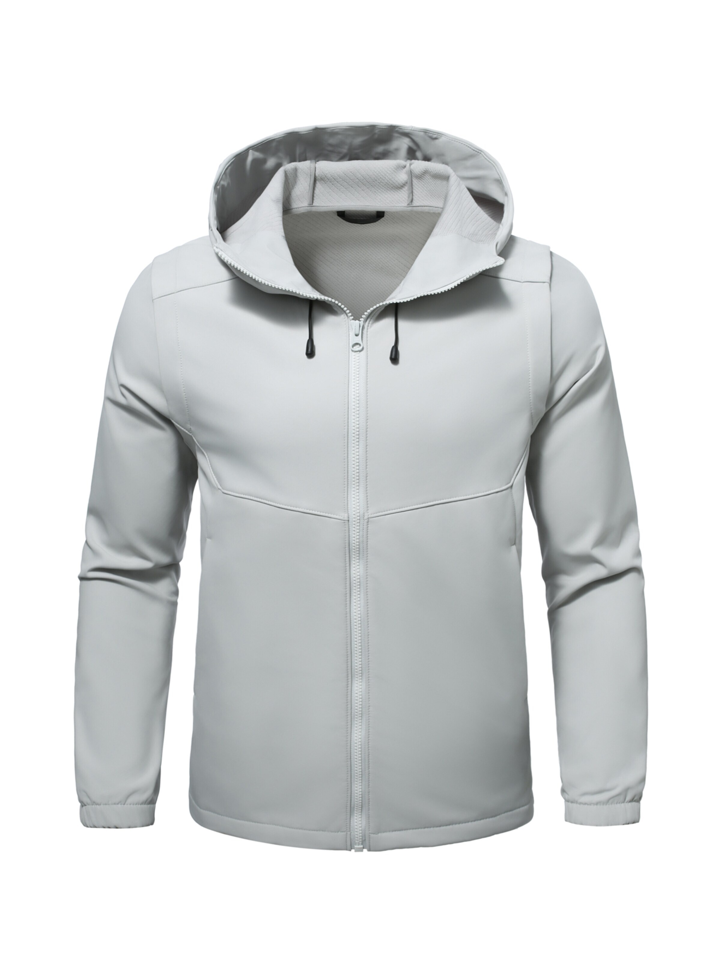 YOUTHUP Winterjacke 'ABNEHMBAR'‌‌‌‌‌‌ in Grau: Vorderseite