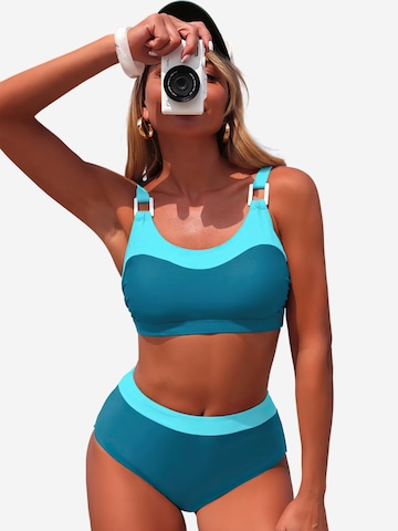 Magicshe Bralette Bikini in Blue