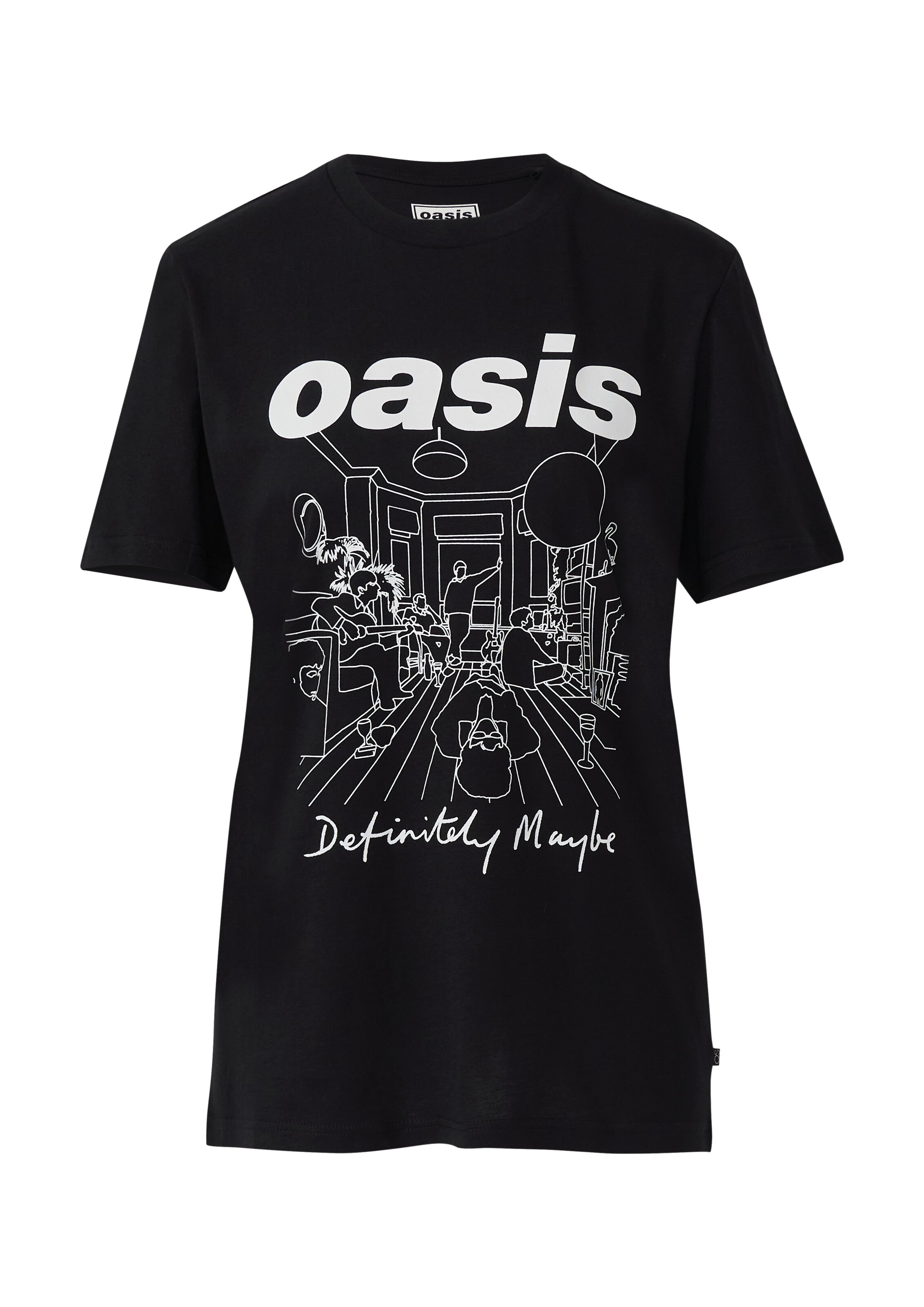 T-shirt 'Oasis Band' QS en noir : devant