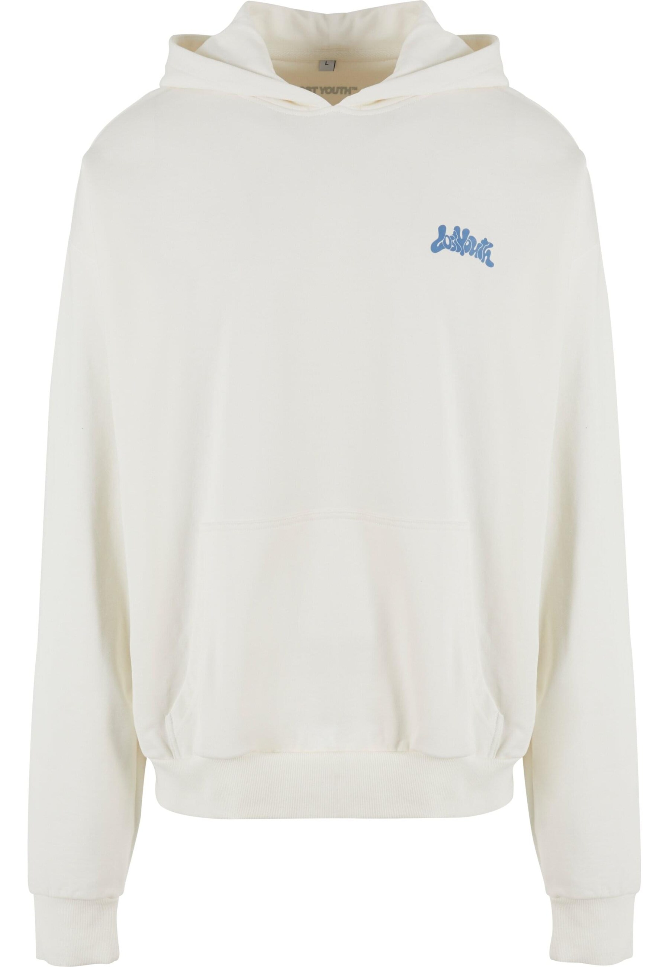 Lost Youth Sweatshirt 'Amalfi Coast' in Blue / Yellow / Grey / Green / White, Item view