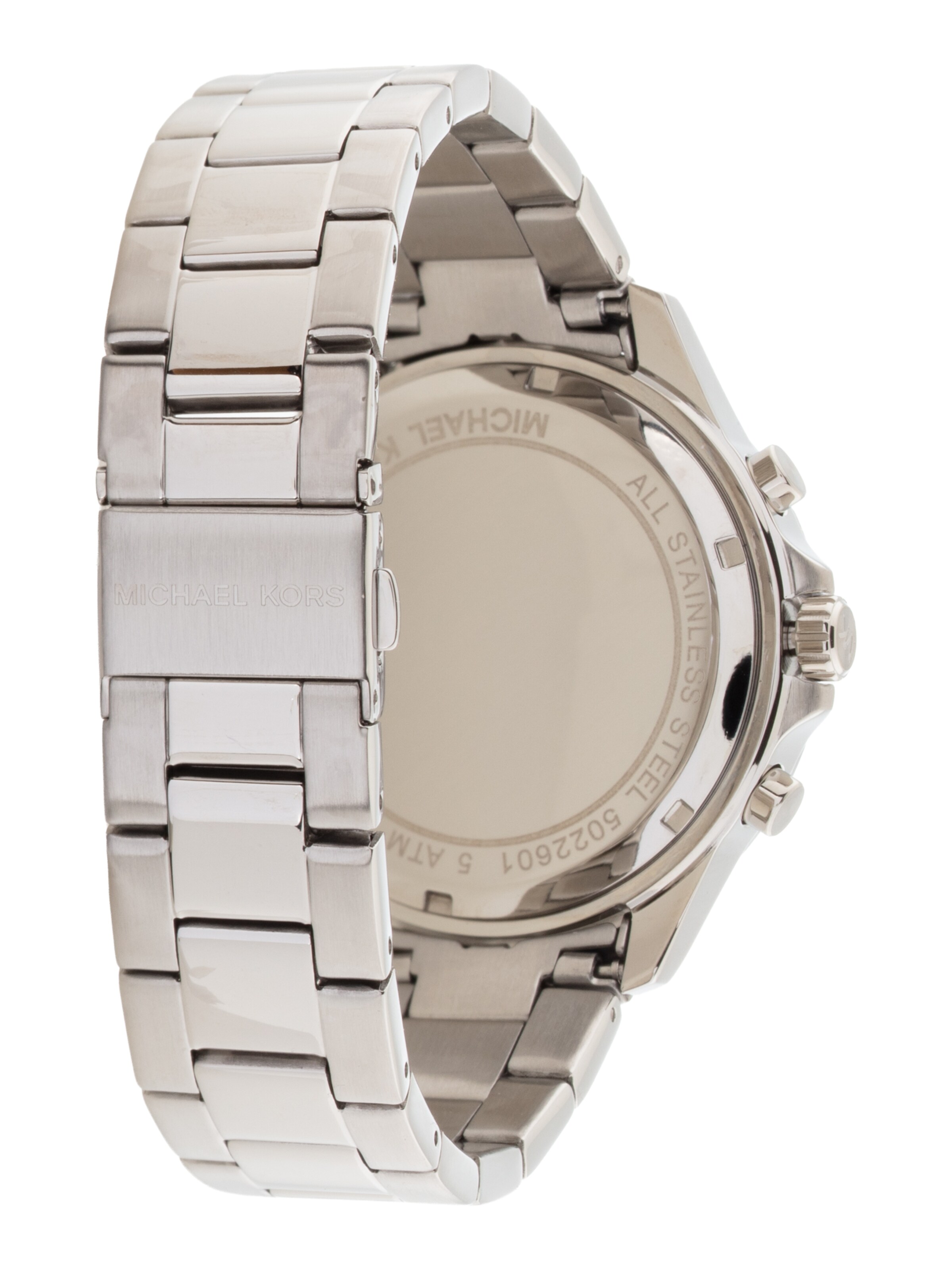 Michael Kors Uhr  'GRAYSON' in Silber: Rückseite