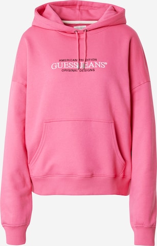 GUESS JEANS Sweatshirt 'AMERICAN' in Pink: Vorderseite