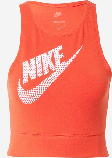 Top Nike Sportswear pe roșu orange / alb, Vizualizare produs