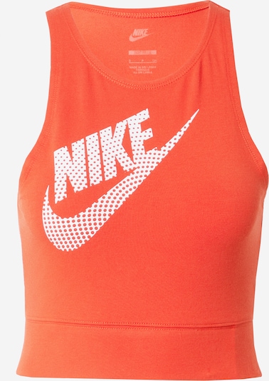 Nike Sportswear Top | oranžno rdeča / bela barva, Prikaz izdelka