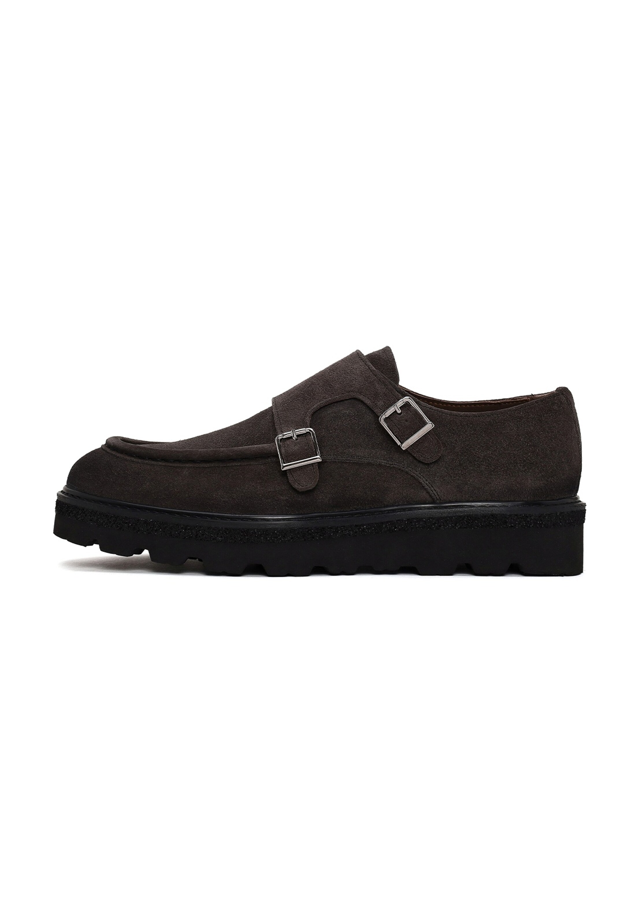 Derimod Slipper in Grau: Vorderseite