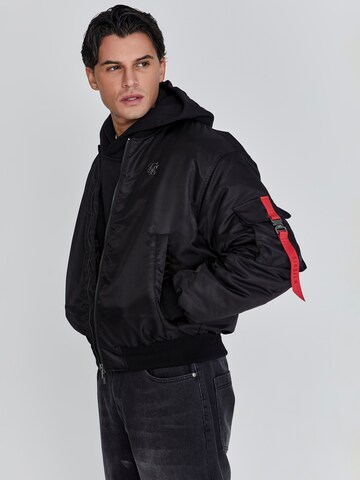 Giacca di mezza stagione di SikSilk in nero: frontale