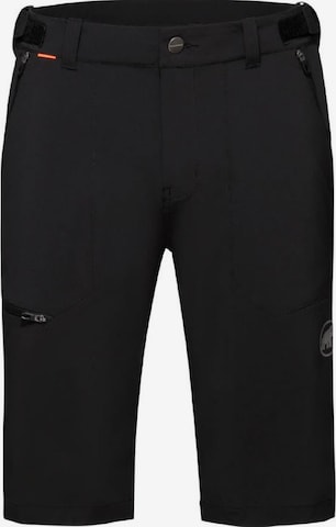 MAMMUT Regular Outdoor Pants ' Runbold' in Black: front