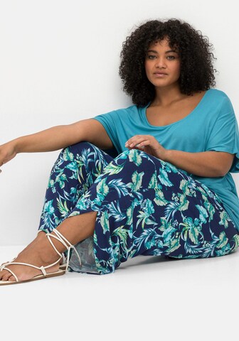 SHEEGO Wide Leg Hose in Blau