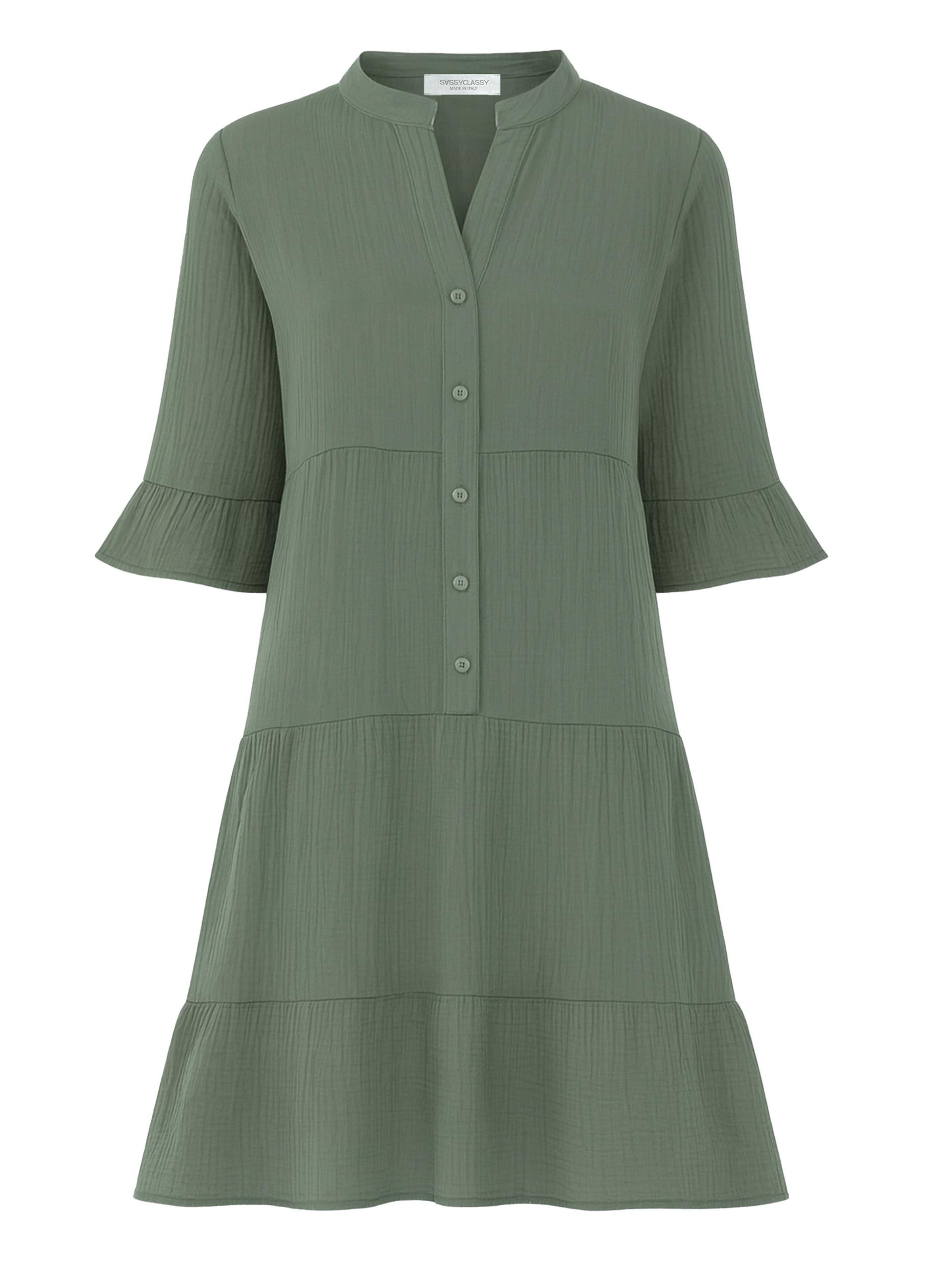 SASSYCLASSY Kleid‌‌‌‌‌‌‌‌‌‌ in Grün: Vorderseite