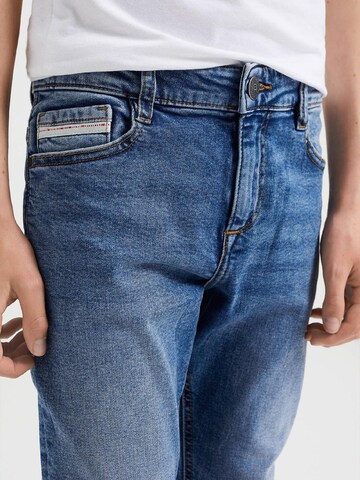 WE Fashion Slimfit Jeans i blå