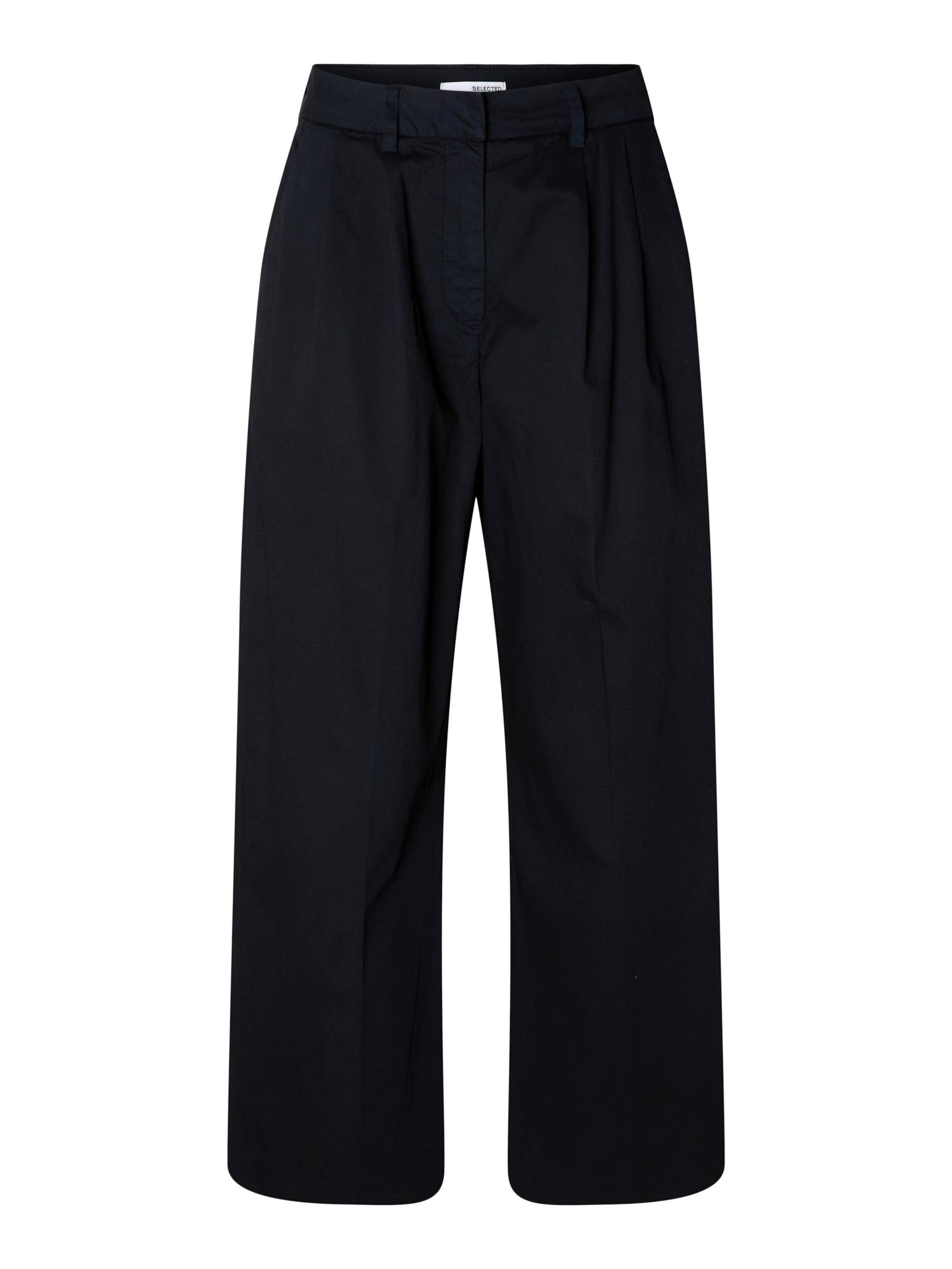 SELECTED Wide leg Pleated Pants 'Merla' in Blue: front