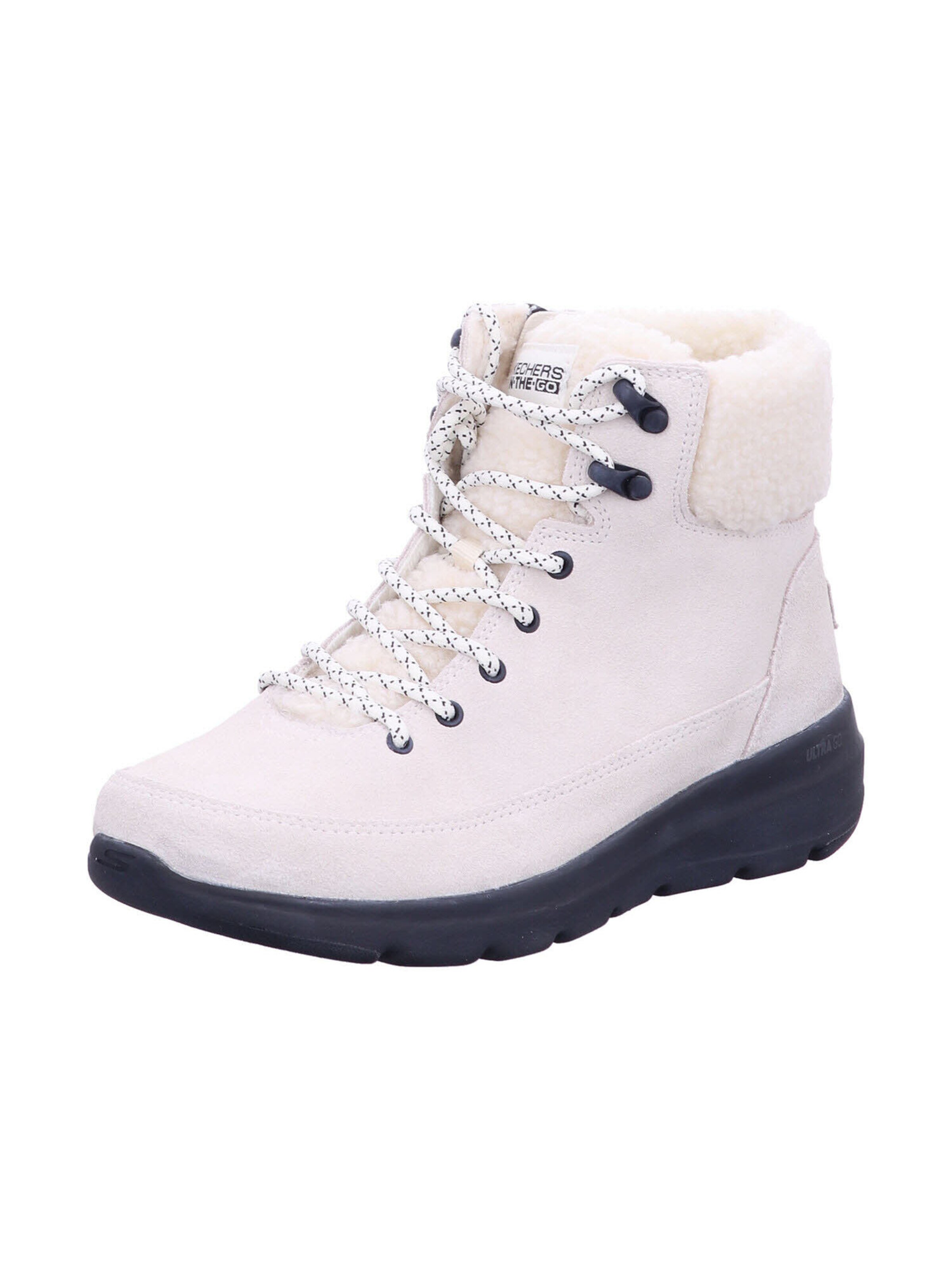SKECHERS Schnürstiefelette 'Glacial Ultra Woodlands' in Weiß: Vorderseite