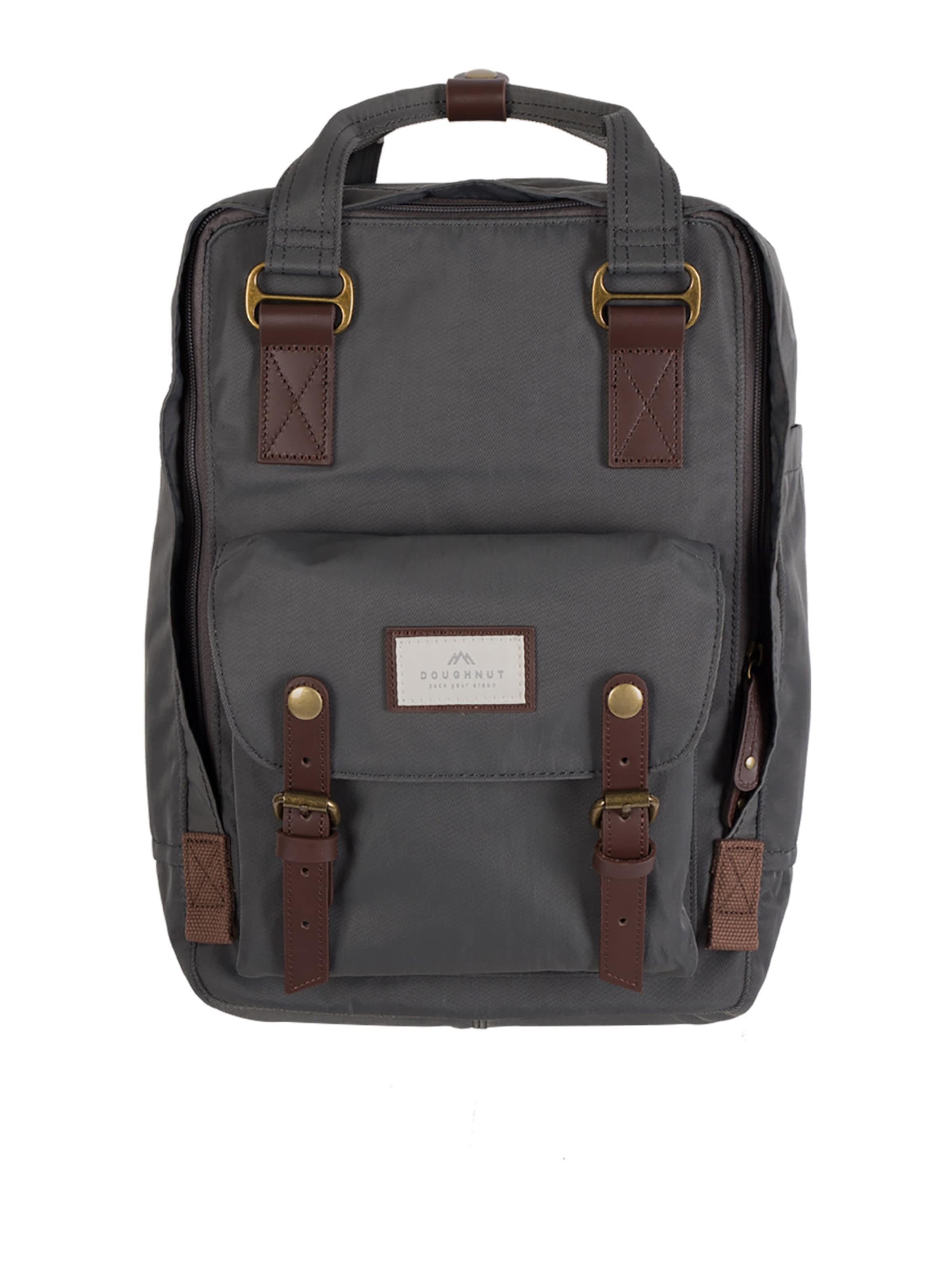 Doughnut Backpack 'Macaroon' in Grey: front