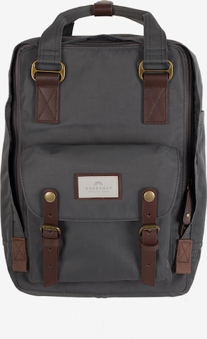 Doughnut Backpack 'Macaroon' in Grey: front