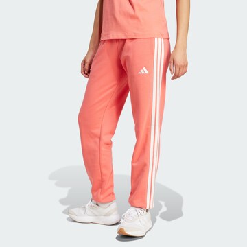 ADIDAS SPORTSWEAR Tapered Sports trousers 'Essentials' in Red: front