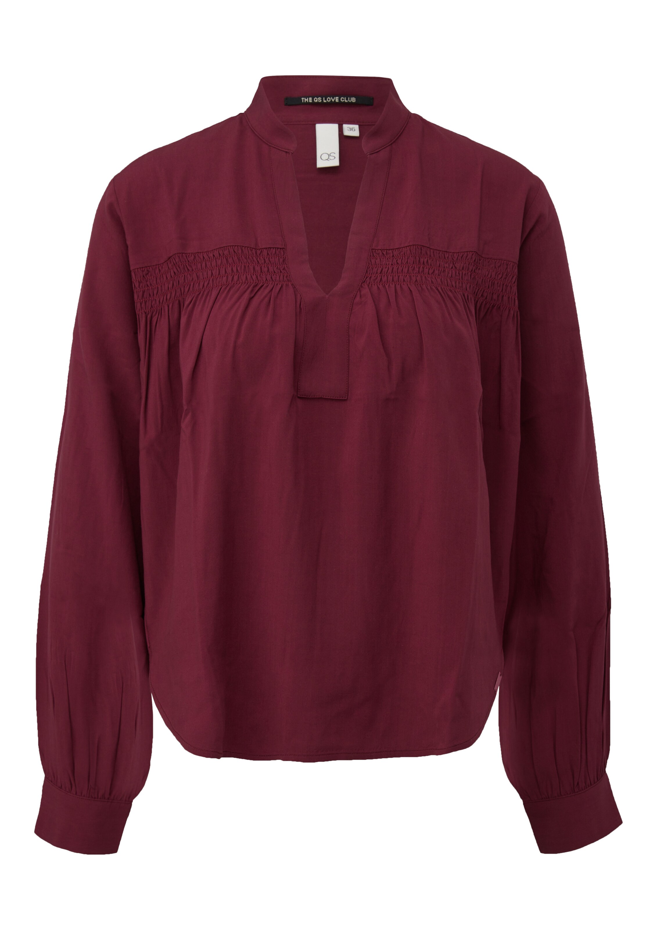 QS Blouse in Rood: voorkant