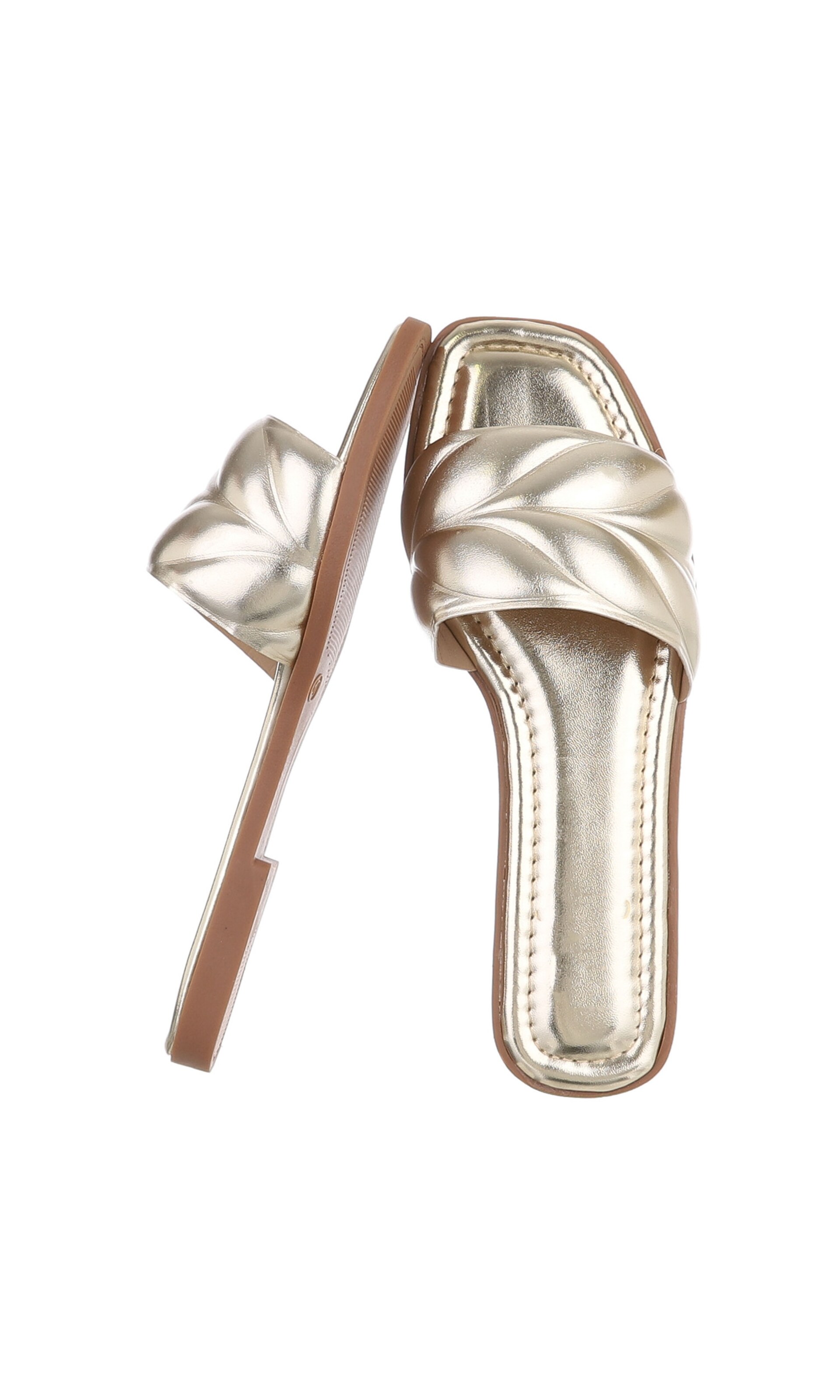 Ital-Design Mules in Gold