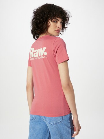 G-Star RAW Тениска 'Nysid' в розово: отпред