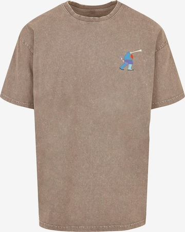 Merchcode Shirt 'Yellow Submarine - Monster No.6' in Beige: voorkant