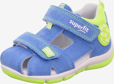 SUPERFIT Otvorene cipele u nebesko plava / neonsko zelena, Pregled proizvoda