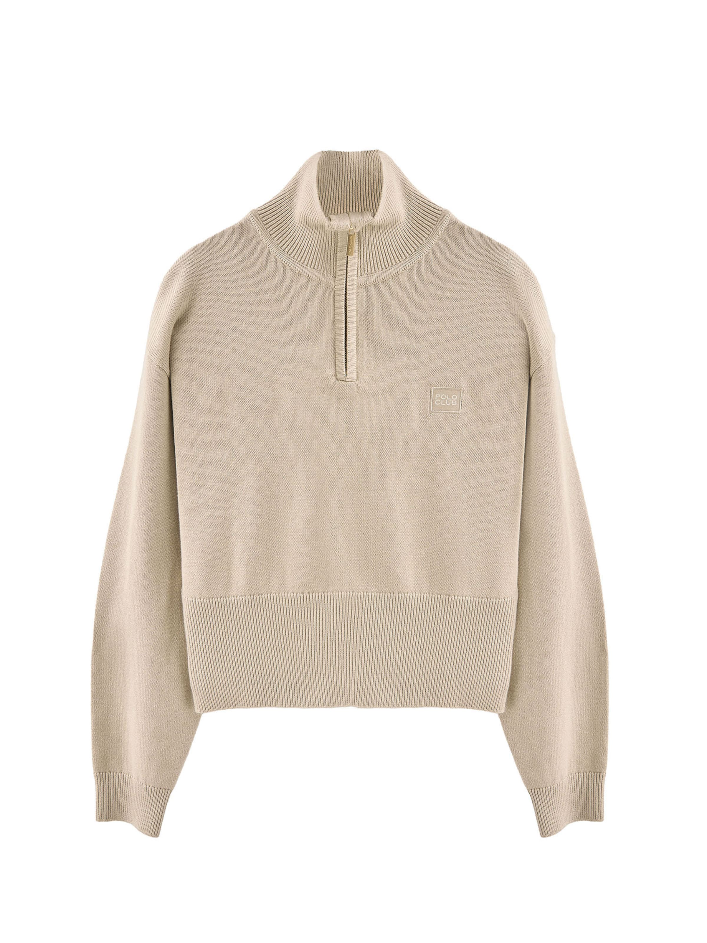 Polo Club Sweater in Beige: front