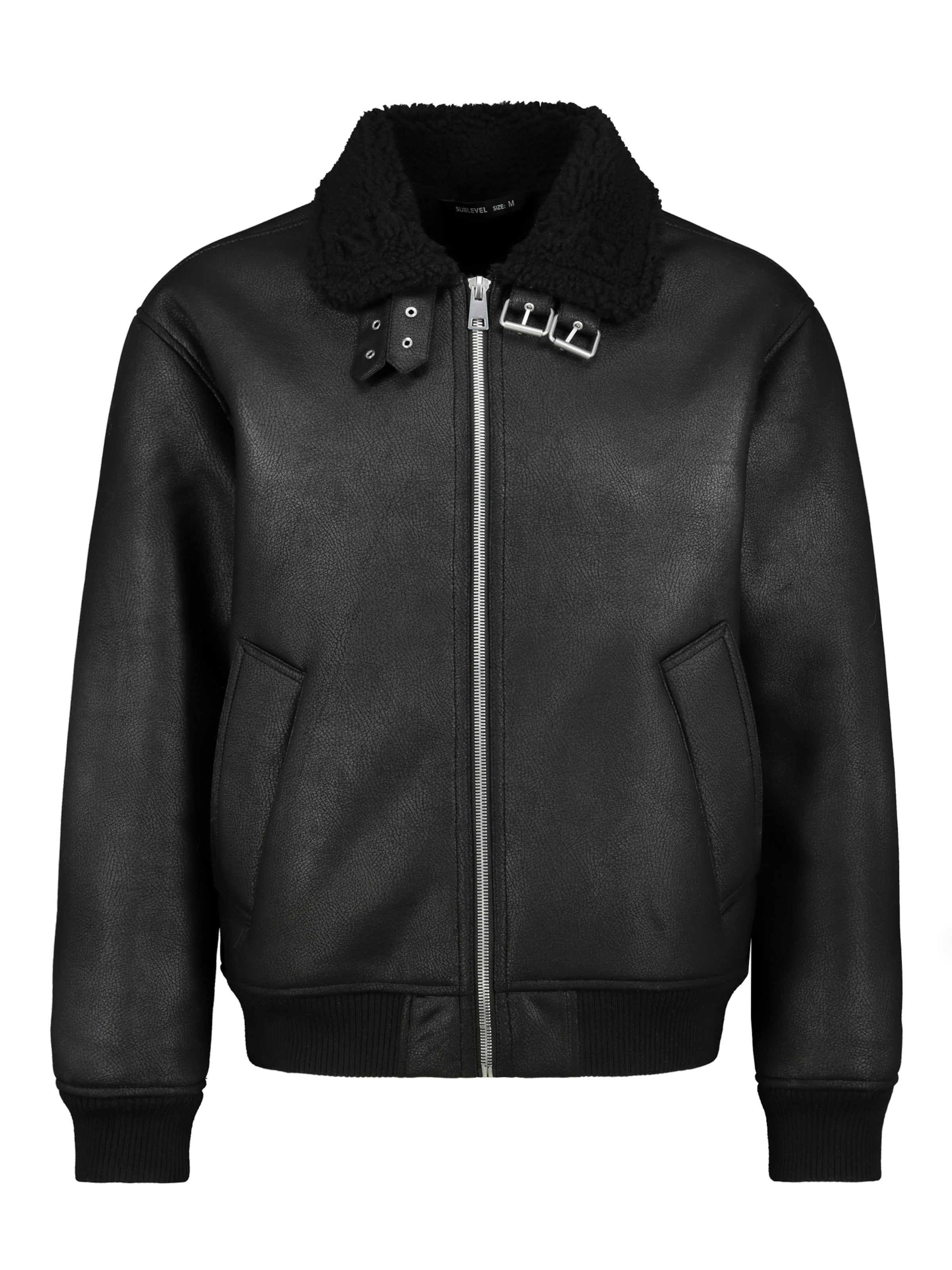 Sublevel Jacke in Schwarz: Vorderseite