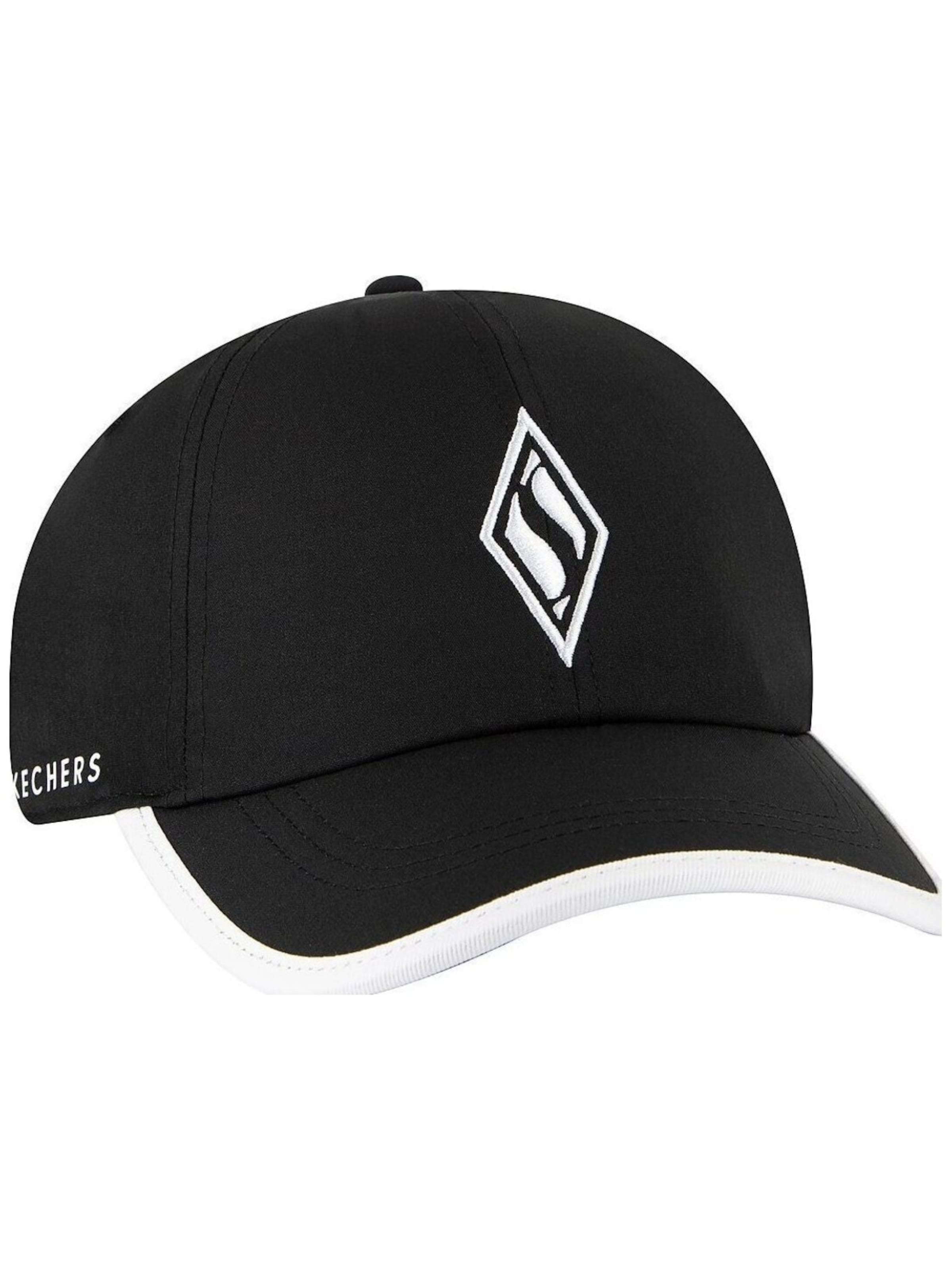 SKECHERS - Gorra deportiva 'Skechers Skechweave Diamond Colorblocked Hat' en negro