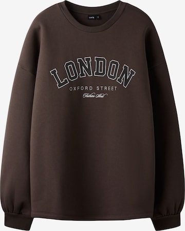 LMTD Sweatshirt in Braun: Vorderseite