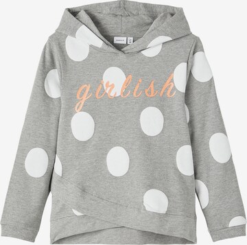 NAME IT Sweatshirt 'Bibba' i grå: forside