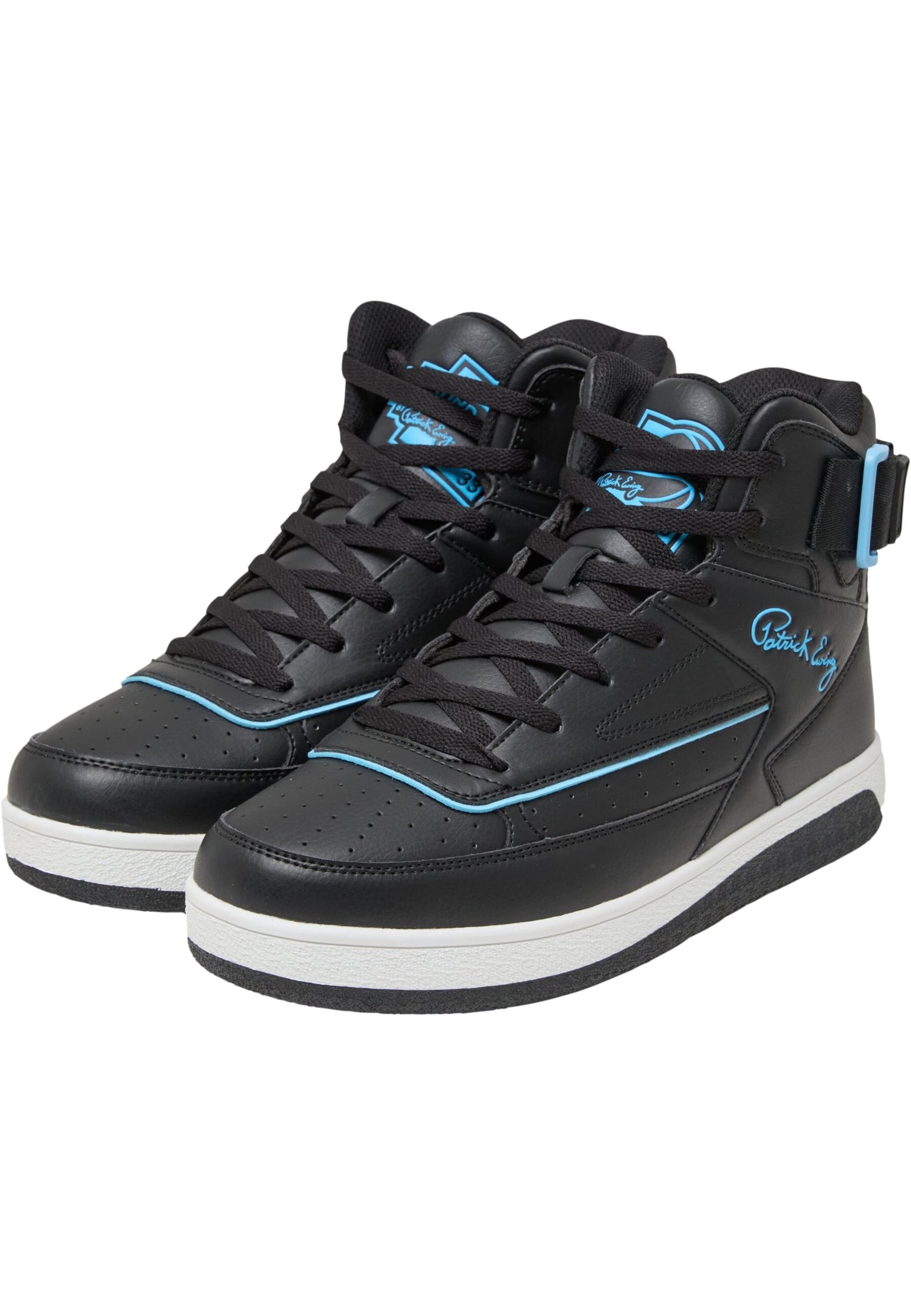 Sneaker alta '33' di Ewing in nero: frontale