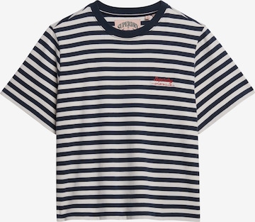 T-shirt Superdry en bleu : devant