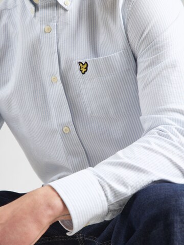 Lyle & Scott Regular fit Overhemd in Blauw