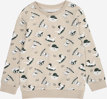 NAME IT Sweatshirt 'NMMVIFELIX' in Beige: front
