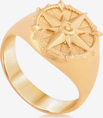 Akitsune Ring 'Guidance' in Gold: front