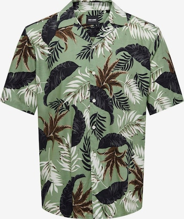 Only & Sons - Ajuste regular Camisa 'Wayne' en verde: frente