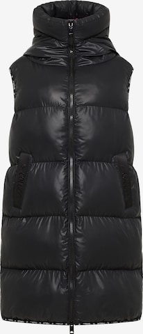 Carlo Colucci Vest 'Decima' in Black: front