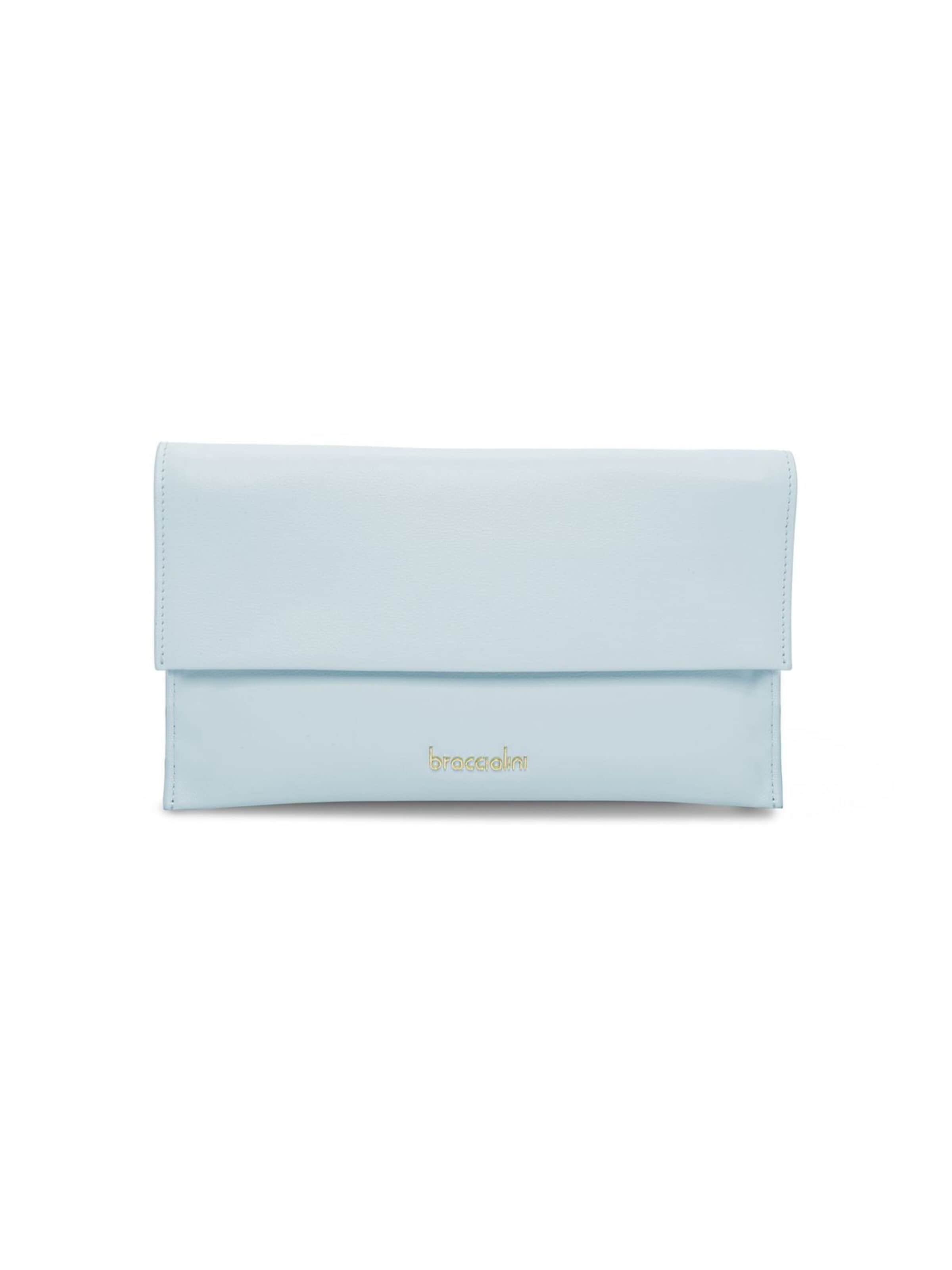 Poche ventrale 'Jinny Leather' Braccialini en bleu : devant
