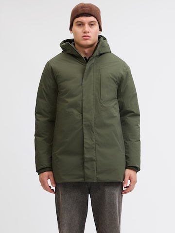 Parka invernale 'JJEKEEN' di JACK & JONES in verde: frontale