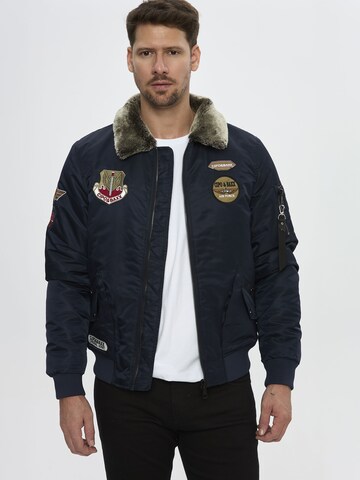Veste d’hiver CIPO & BAXX en bleu : devant