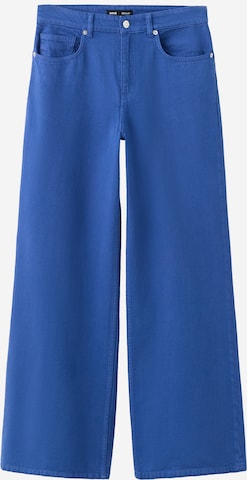 MANGO Wide Leg Farkut 'LUDOVIC' värissä sininen: etupuoli
