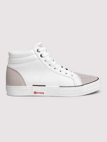 Ombre Sneakers hoog in Wit