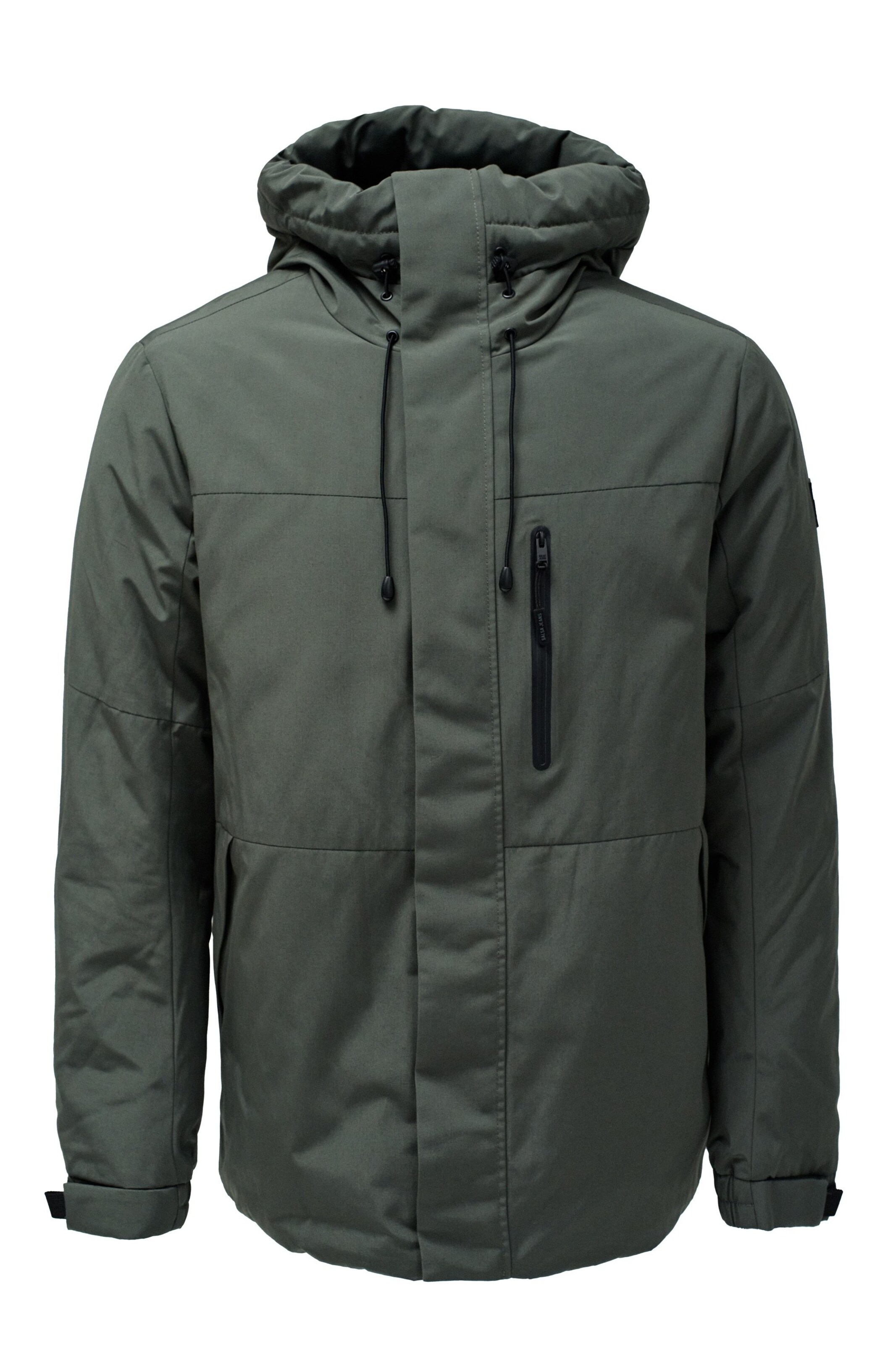 Salsa Jeans Winterparka in Groen: voorkant
