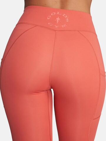 GOLD´S GYM APPAREL Skinny Sports trousers 'BROOKE' in Orange
