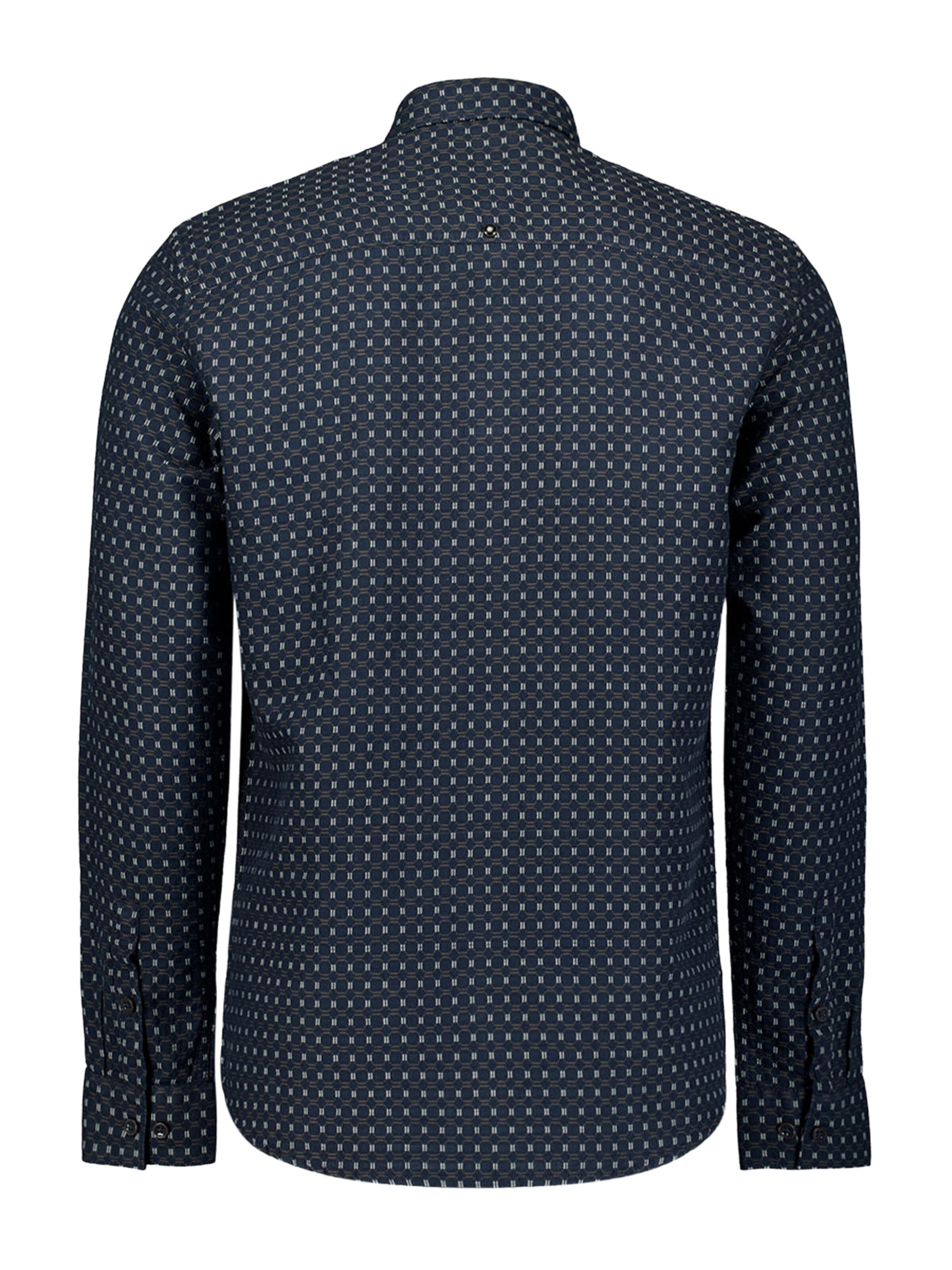 No Excess Comfort fit Overhemd in Blauw